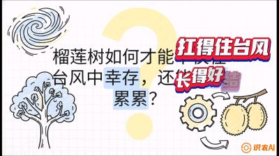 第四节：中国榴莲突围战：为生存重塑权型，抗台风矮化栽培与力学牵引，课程：《国产榴莲突围战：从泰国经验到中国实操的8堂必修课（高阶实战版）》