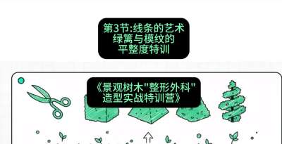 第03节：线条的艺术&mdash;&mdash;绿篱与模纹的平整度特训，课程：《景观树木&ldquo;整形外科&rdquo;造型实战特训营》#识农AI